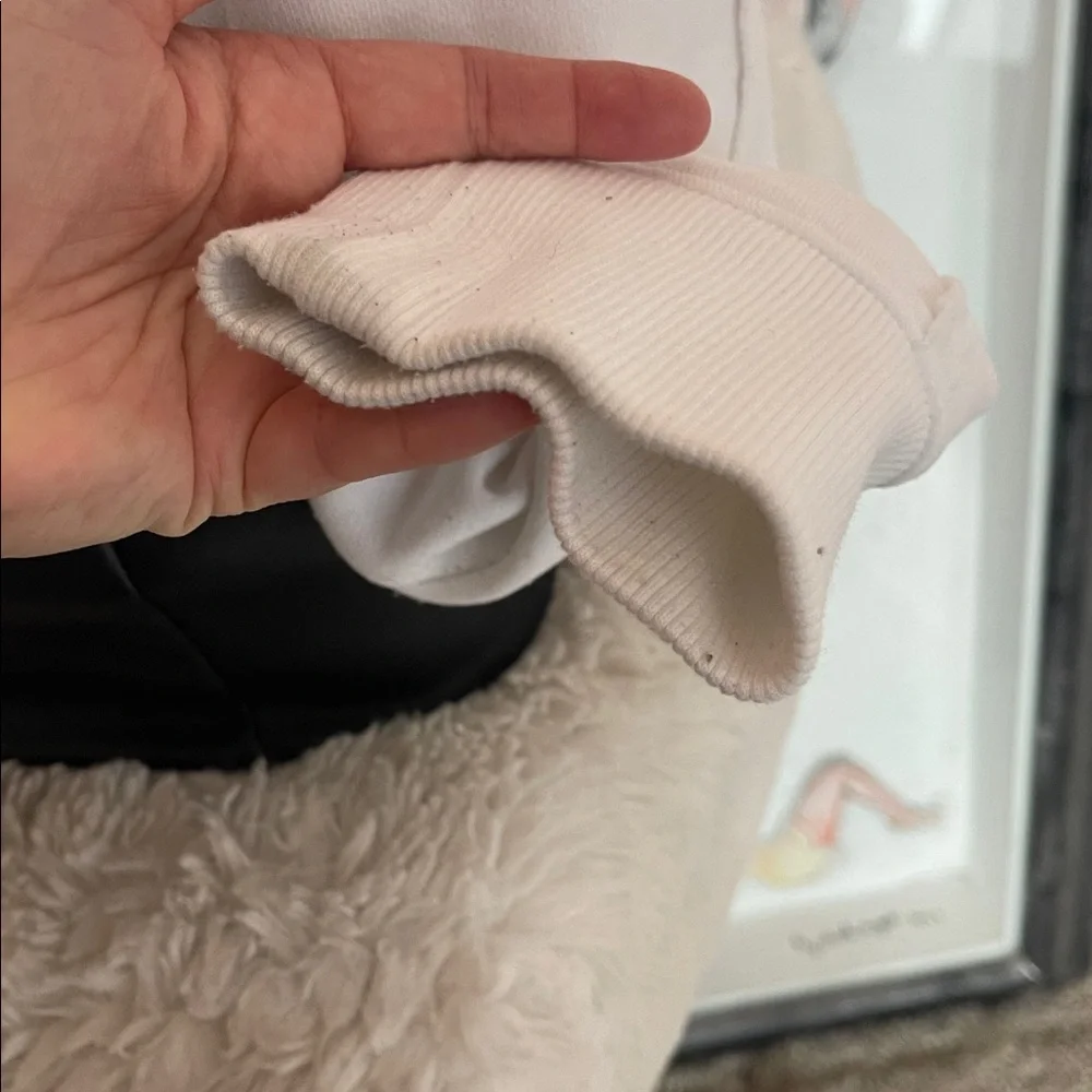 LG White Hoodie with Black Drawstrings - Picture 8 of 12